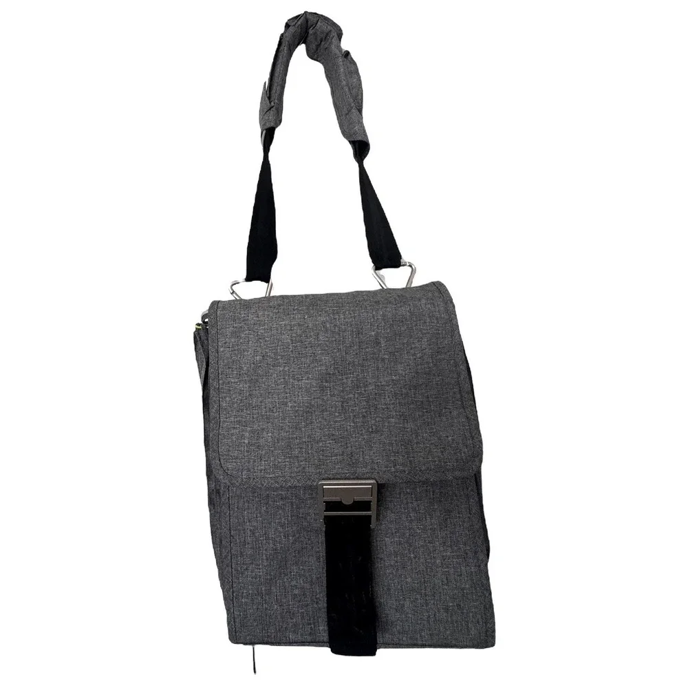 Ikea Family Upptack Expandable Gray Backpack Laptop Messenger Bag Pockets 3 Pcs